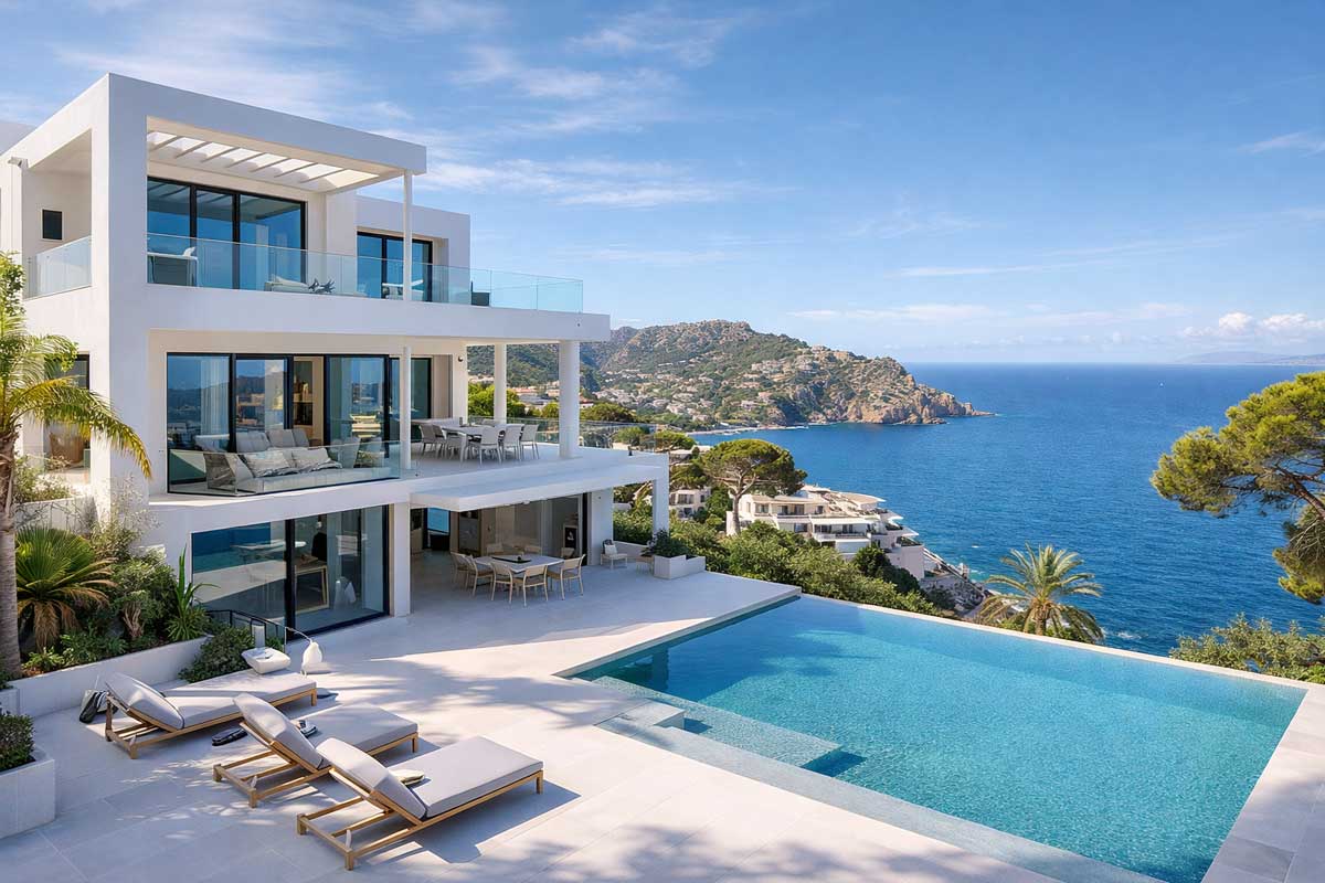 pintura villas de lujo en andratx mallorca