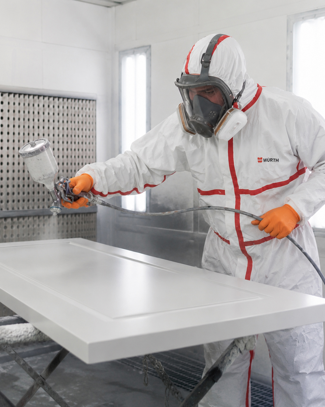 lacar puertas en blanco en mallorca taller